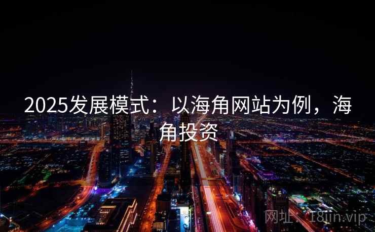 2025发展模式：以海角网站为例，海角投资